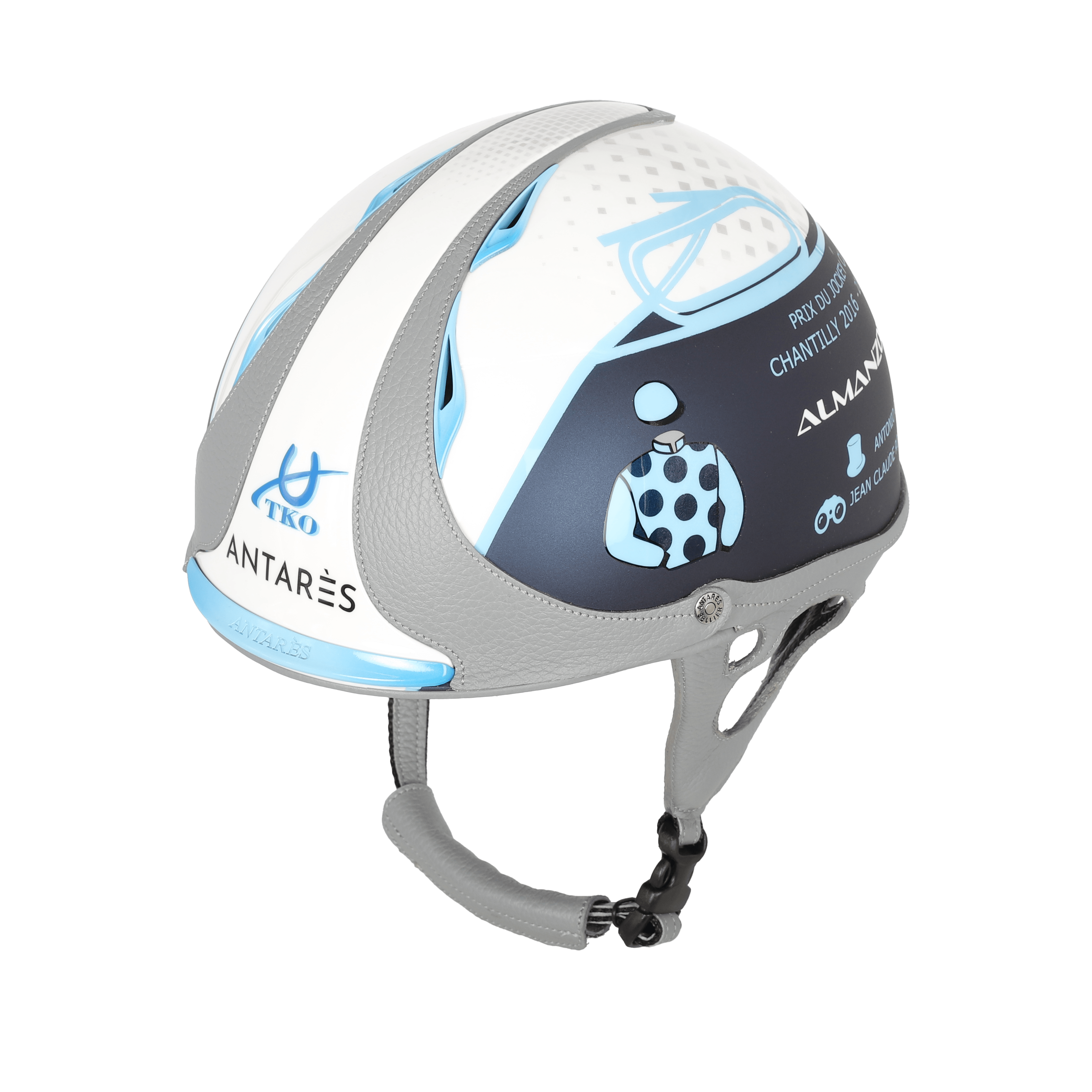 BS Designs  casque personnalisé pour jockey profesionnel Antares