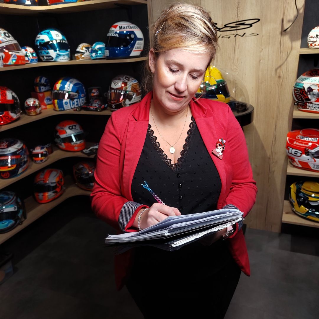 Laurine BS Designs-Helmet painting - motorsport - France